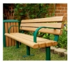 Park Scapes Recycled Plastic Bench With Steel Frame