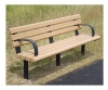 Park Scapes Recycled Plastic Bench With Steel Frame