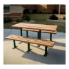 8 Ft. Park Scapes Recycled Plastic Picnic Table With Steel Frame