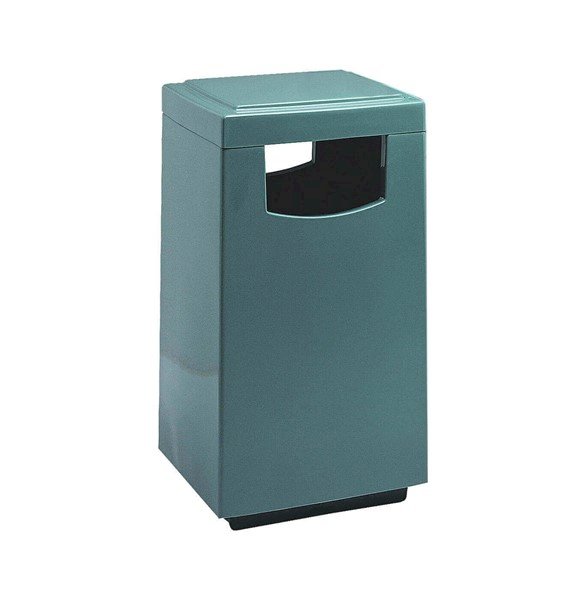 30 Gallon High Capacity Indoor Trash Receptacle with Pitch In Lid, 45 lbs. 