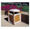 60 Gallon Jumbo Recycled Plastic Square Receptacle