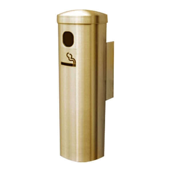 12" Glaro Deluxe Wall Brass Mount Cigarette Disposal