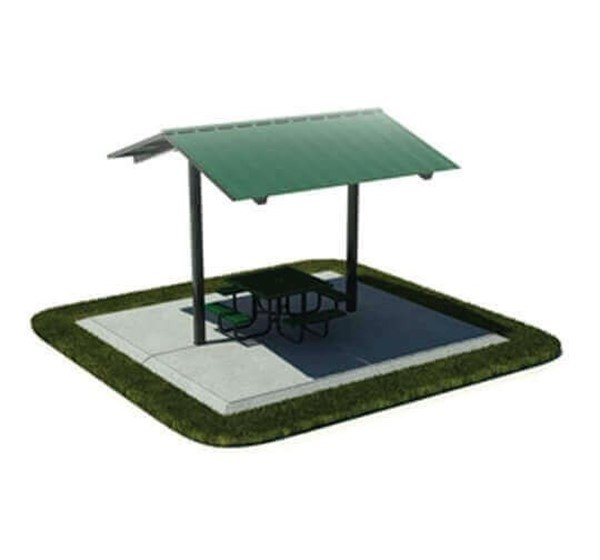 12' X 12' All-Steel Mini Shelter, Surface Mount