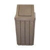 32 Gallon Plastic Receptacle With Liner And Swing Lid