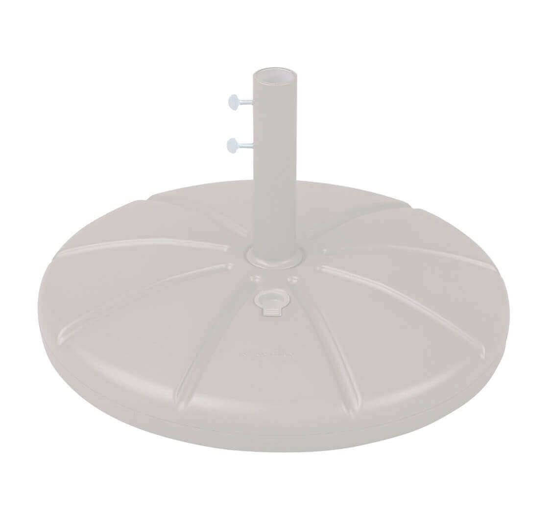 Plastic Resin Umbrella Base with Filling Cap by Grosfillex Furniture