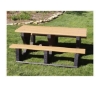 8 Ft. Recycled Plastic "Walk Thru" Style Pincic Table