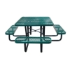 46" Square Expanded Metal Style Thermoplastic Picnic Table