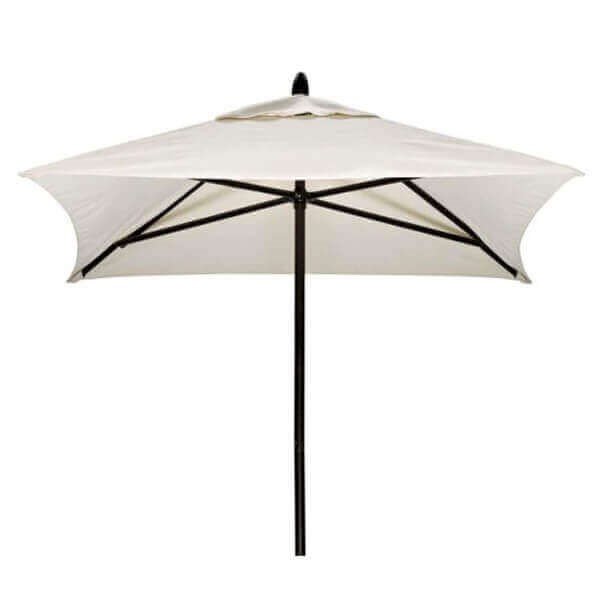 6' Telescope Casual Powdercoat Aluminum Market Umbrella