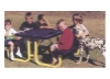 6 Ft. Heavy-Duty Thermoplastic Coated Expanded Picnic Table 