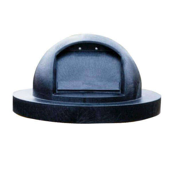 32 Gallon Molded Plastic Dome Top Lid with Spring Loaded Self Closing Door