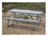 6 Ft. Aluminum Picnic Table With Galvanized 1-5/8" Bolted Frame