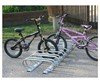 6 Space Low Profile Bike Rack, Galvanized Steel