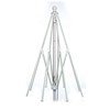 7.5 foot Diameter Fiberglass Crank Lift Market Umbrella Frame