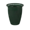 Crown Style 32 Gallon Steel Waste Receptacle & Liner W/ Flared Top