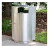 20 Gallon Leafview Commercial Stainless Steel Trash Receptacle