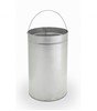 15 Gallon Precision Stainless Steel Round Trash Receptacle With Swivel Lid