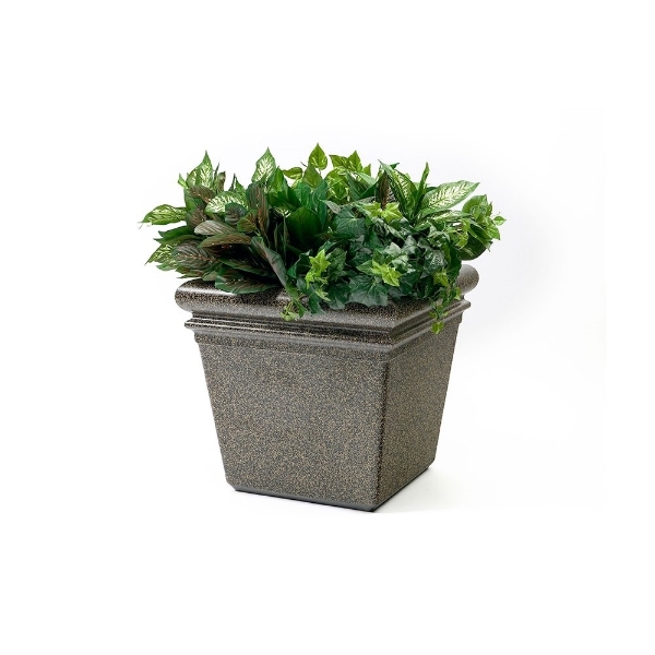 18 Inch Tall StoneTec Commercial Planter Aspen