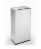 13.5 Gallon Precision Stainless Steel Rectangular Trash Receptacle With Swivel Lid