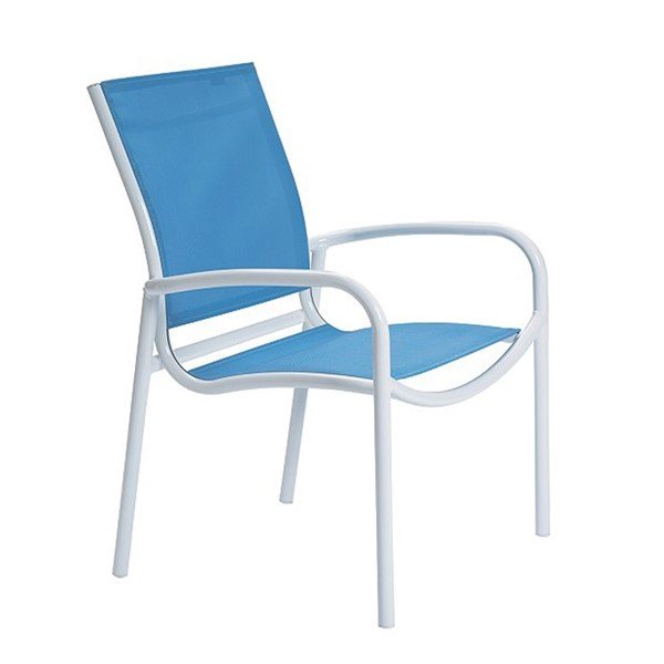 Millennia Relaxed Sling Dining Chair with Aluminum Frame - 9.5 lbs.