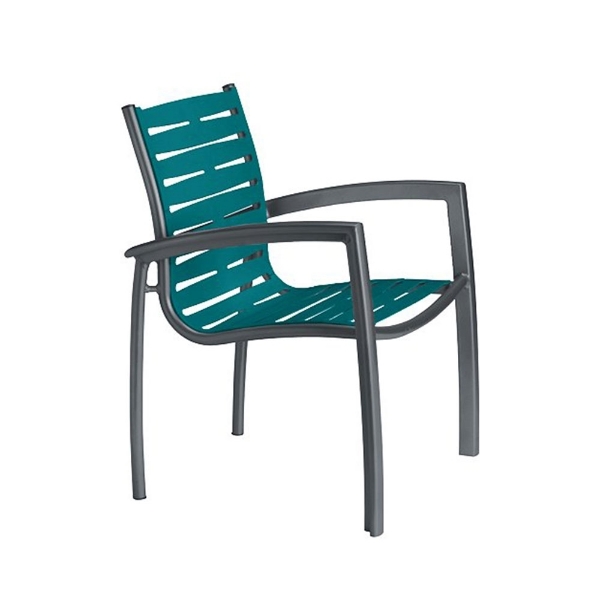 South Beach EZ Span Vinyl Strapped Dining Arm Chair - 12 lbs.