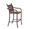 La Scala Crossweave Strap Bar Stool with Aluminum Frame