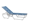 Millennia Wave Segment EZ Span Chaise Lounge With Armless Aluminum Frame