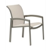 Elance Relaxed Sling Dining Chair with Aluminum Frame