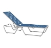 Millennia EZ Span Chaise Lounge With Armless Aluminum Frame