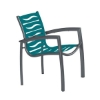 South Beach EZ Span Vinyl Strapped Dining Arm Chair