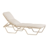 Tropi-Kai Vinyl Strap Chaise Lounge With Armless Aluminum Frame