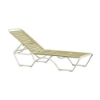 Kahana Vinyl Strap Chaise Lounge with Aluminum Frame