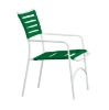 Tropi-Kai Vinyl Strap Dining Chair With Aluminum Frame