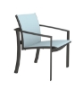 KOR Relaxed Sling Dining Chair With Stackable Aluminum Frame