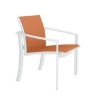 KOR Relaxed Sling Dining Chair With Stackable Aluminum Frame