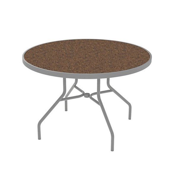 Standard Base 42" High Pressure Laminate Dining Table without Umbrella Hole by Tropitone