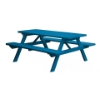 8 Ft. Traditional Wooden Picnic Table with 2 Attached Benches