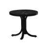 20" La'Stratta Round Tea Table with Powder-Coated Aluminum Frame by Tropitone - 14 lbs.