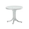 20" La'Stratta Round Tea Table with Powder-Coated Aluminum Frame by Tropitone - 14 lbs.
