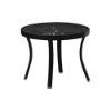 20" Round La'Stratta Punch Aluminum Tea Table with Powder-Coated Aluminum Frame by Tropitone - 11 lbs.