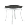20" Round High Pressure Laminate Tea Table with Powder-Coated Aluminum Frame by Tropitone - 10 lbs.