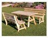 6 Ft. Picnic Table With 2 Backed Benches