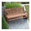 Fanback Wooden Glider Bench