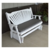 Fanback Wooden Glider Bench