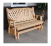 Fanback Wooden Glider Bench