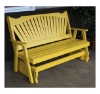 Fanback Wooden Glider Bench