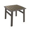 19" Curved Square KD Tea Table with Powder-Coated Aluminum Frame by Tropitone - 9 lbs.