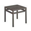 18" Valora Square Tea Table with Powder-Coated Aluminum Frame by Tropitone - 7 lbs.