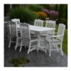6 Ft. Rectangular Recycled Plastic Dining Table with 6 Royal Chairs - 290 lbs.
