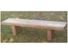 6 Ft. Concrete Contoured Bench Without Back	