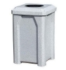 32 Gallon Plastic Receptacle with 10” Recycle Lid & Liner